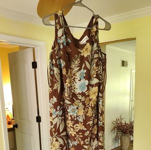 COPY - Floral Lined Sleeveless Dress